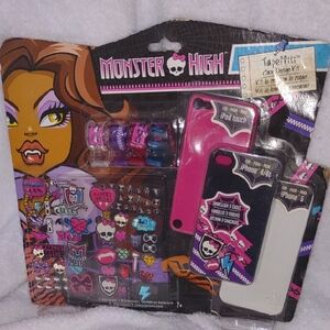 Monster High Pink and Black Phone Case